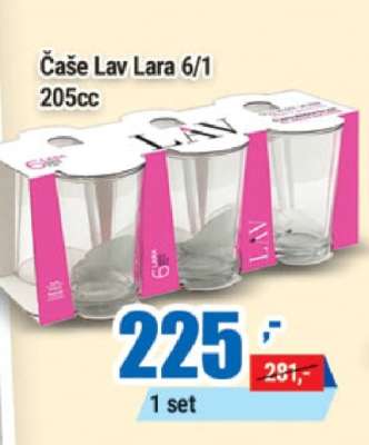 Čaše Lav Lara 6/1