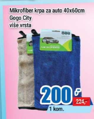 Mikrofiber krpa za auto 40x60cm