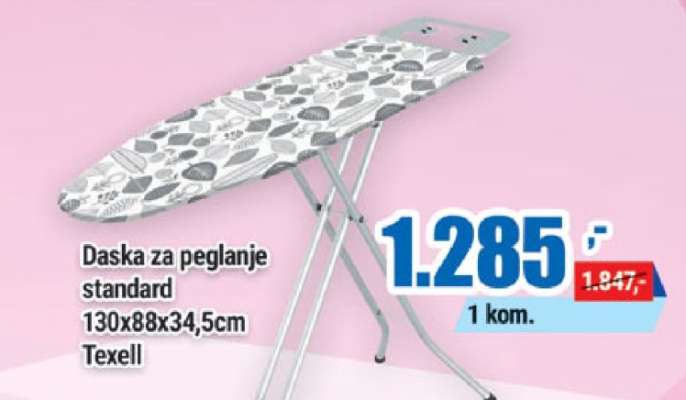 Daska za peglanje standard 130x88x34,5cm Texell