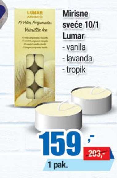 Mirisne sveće 10/1 Lumar