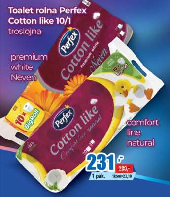 Toalet rolnа Perfex Cotton like 10/1