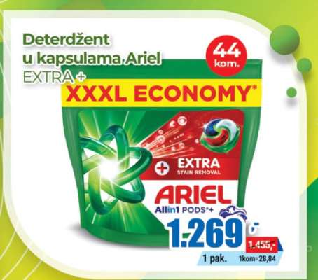 Deterdžent u kapsulama Ariel EXTRA+