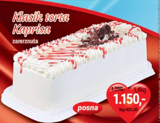 Klasik torta Kaprisa