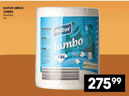 Natur UBRUS JUMBO
