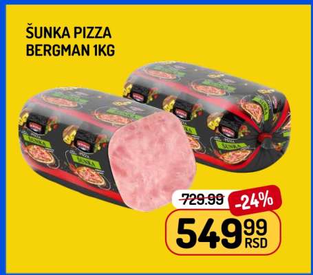 Šunka Pizza Bergman 1kg