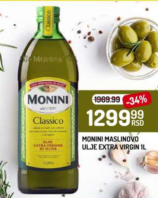 Monini Maslinovo Ulje Extra Virgin 1L