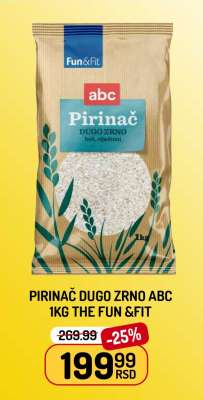 Pirinac Dugo Zrno ABC 1kg The Fun & Fit