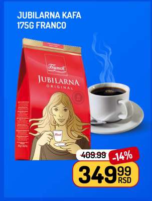 Jubilarná Kafa 175g Franco