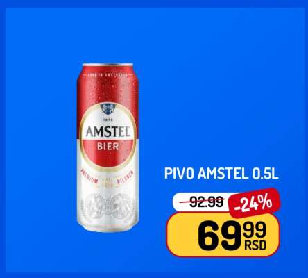 Pivo Amstel 0.5l