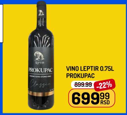 VINO LEPTIR 0.75L PROKUPAC