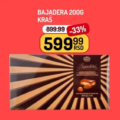 BAJADERA 200g KRAŠ