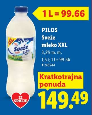 Pilos Sveže mleko XXL