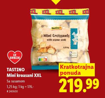 TASTINO Mini kroasani XXL