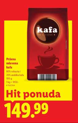 Pržena mlevena kafa