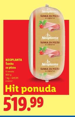 Neoplanta Šunka za pizzu