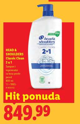 head & shoulders Classic Clean 2 u 1