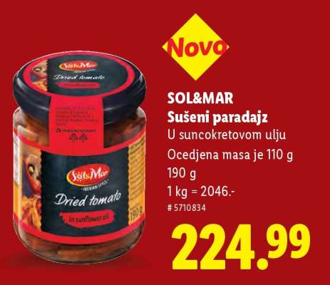 SOL&MAR Sušeni paradajz