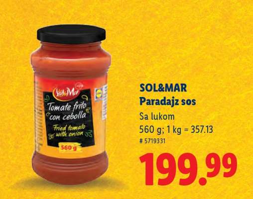 SOL&MAR Paradajz sos
