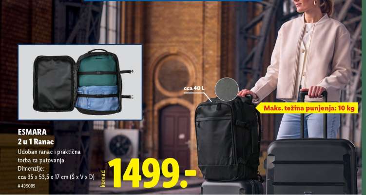 ESMARA 2 u 1 Ranac