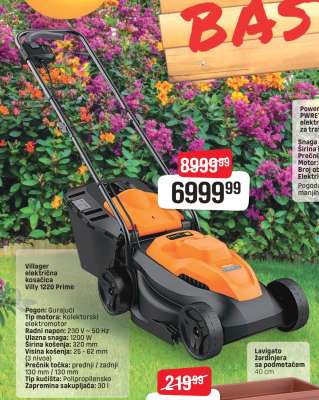 Villager električna kosilica Villy 1220 Prime