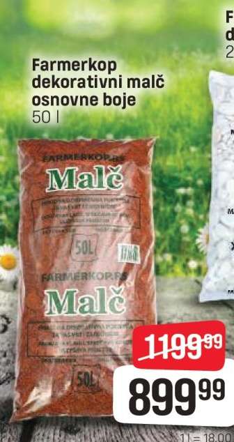 Farmerkop dekorativni malč osnovne boje