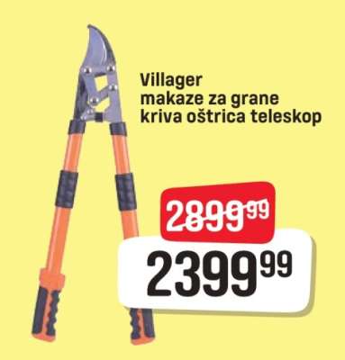 Villager makaze za grane kriva oštrica teleskop