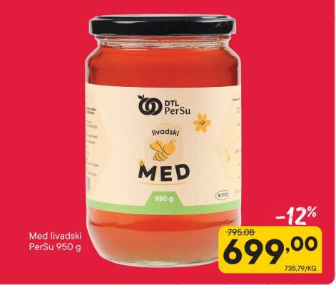 Med livadski PerSu 950 g