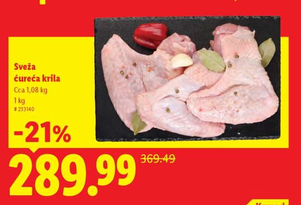 Sveža ćureća krila