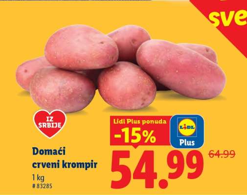 Domaći crveni krompir