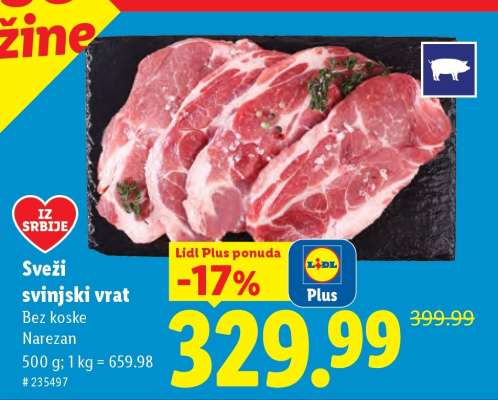 Sveži svinjski vrat