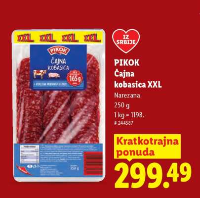 Pikok Čajna kobasica XXL