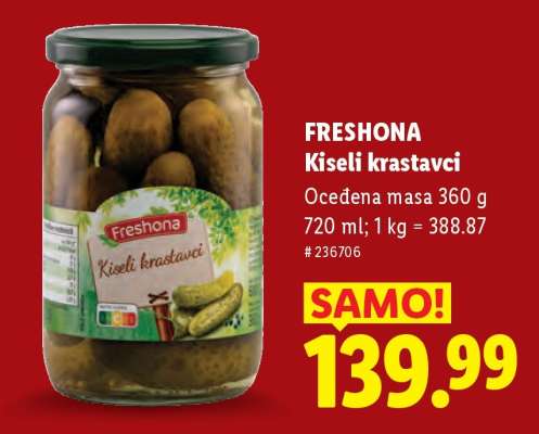 Freshona Kiseli krastavci
