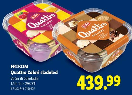 Frikom
Quattro Colori
sladoled