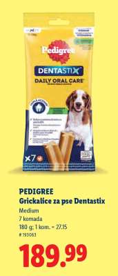Pedigree Grickalice za pse Dentastix