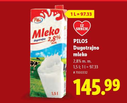 Pilos Dugotrajno mleko