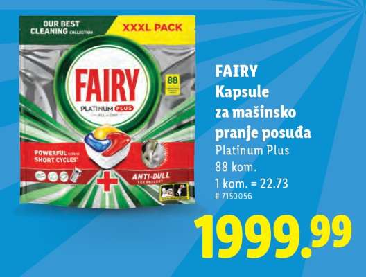 Fairy Kapsule za mašinsko pranje posuđa