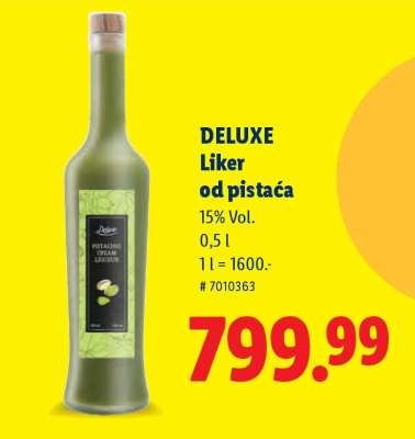 DELUXE Liker od pistácia