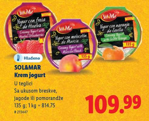 Sol&Mar Krem jogurt