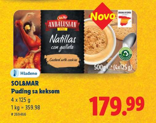 SOL&MAR Puding sa keksom