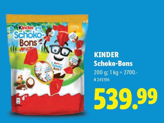 Kinder schoko bons