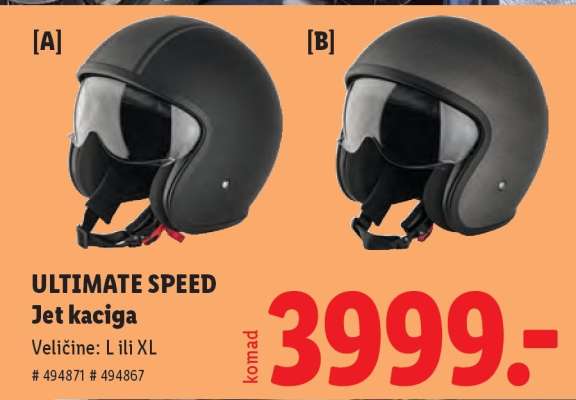 ULTIMATE SPEED Jet kaciga