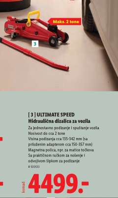 ULTIMATE SPEED Hidraulična dizalica za vozila
