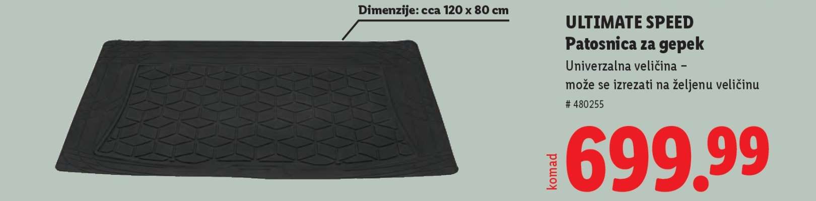 ULTIMATE SPEED Patosnica za gepek