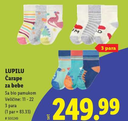 Lupilu Čarape za bebe