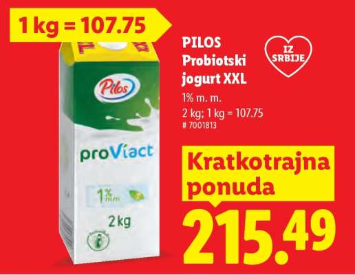 Pilos Probiotski jogurt XXL