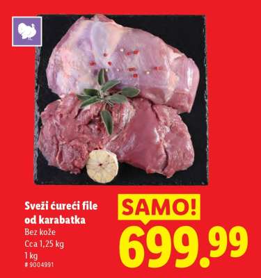 Svěží čurecí file od karabatka