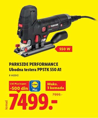 PARKSIDE PERFORMANCE Ubodna testera PPSTK 550 A1