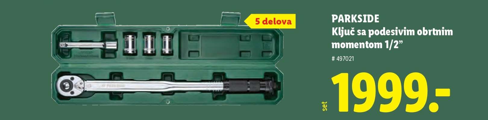 Ključ sa podesivim obrtnim momentom 1/2"