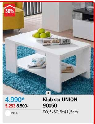 Klub sto UNION 90x50