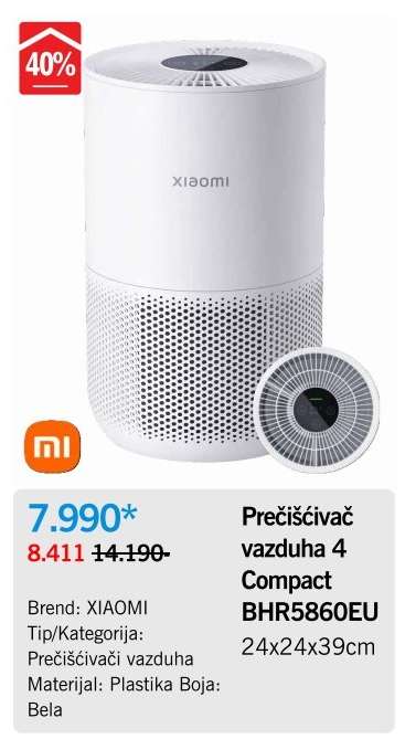 Prečišćivač vazduha 4 Compact BHR5860EU